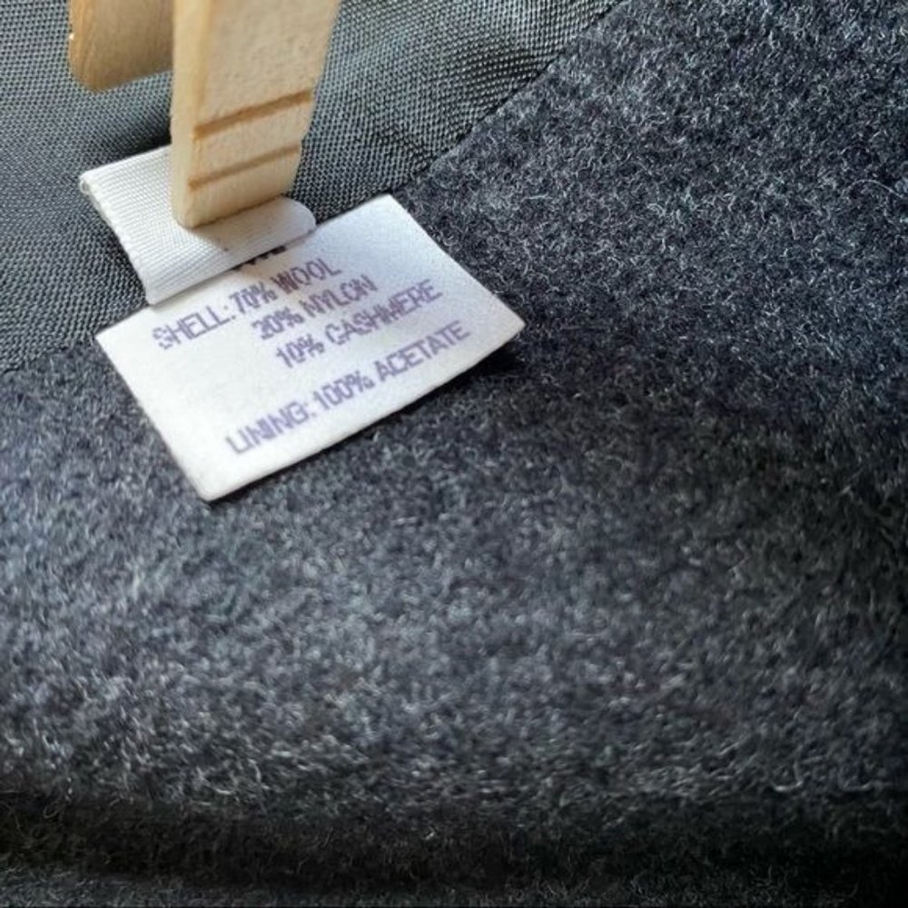 Vintage Forecaster of Boston Full Length Dark Charcoal Wool Cashmere Woman's Coa - Picture 12 of 14